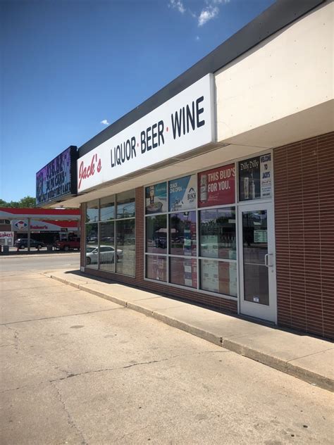 Jack's liquor - Jacks Wine and Spirits, Wichita, Kansas. 1,278 likes · 1 talking about this · 129 were here. We are one of the largest liquor stores on the west side of Wichita with over 900 wine options, 33 cooler... 